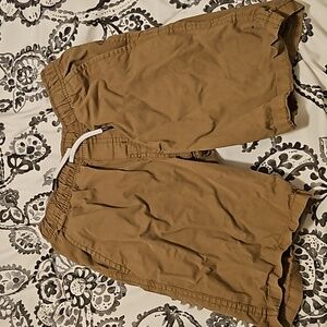 Tan Drawstring Kids Shorts
